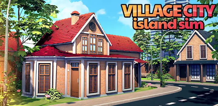 Village Island City Simulation — Android game banner