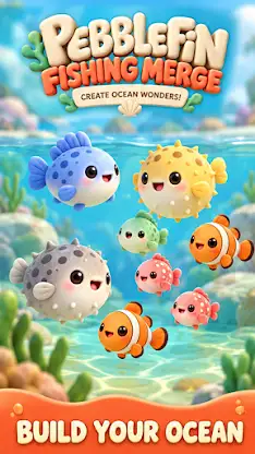 Pebblefin Fishing Merge screenshot 3