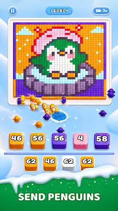 Penguin Flow: Pixel Puzzle screenshot 2