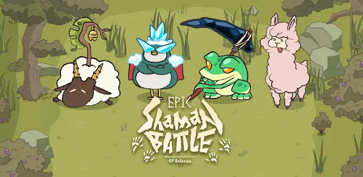 Epic Shaman Battle: 4P Defense — Android game banner