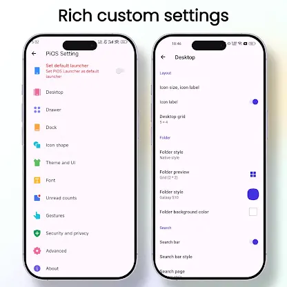 PiOS Launcher: Pi OS, π, theme screenshot 7