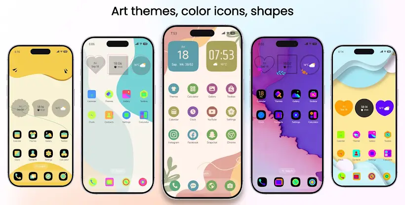 PiOS Launcher: Pi OS, π, theme screenshot 2