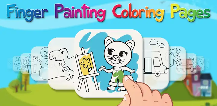 Finger Paint Coloring Book — Android app banner