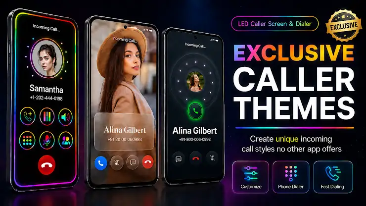 LED Caller Screen Phone Dialer screenshot 2