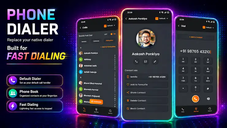 LED Caller Screen Phone Dialer screenshot 5