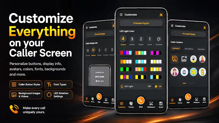 LED Caller Screen Phone Dialer screenshot 8