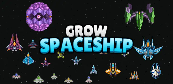 Grow Spaceship : Idle Shooting — Android game banner