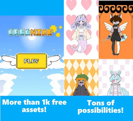 Creanime anime character maker screenshot 1