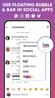 Cool Fonts & Keyboard for Bio screenshot 2