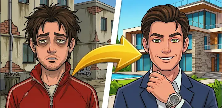 Life Simulator: Road to Riches — Android game banner