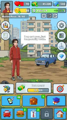 Life Simulator: Road to Riches screenshot 1