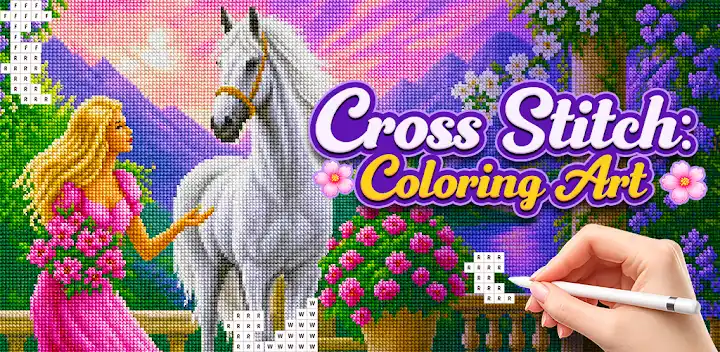 Cross Stitch Coloring Art — Android game banner