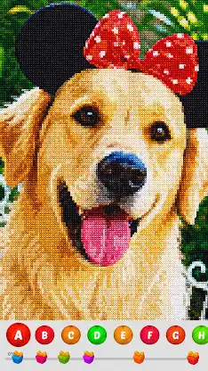 Cross Stitch Coloring Art screenshot 3