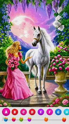 Cross Stitch Coloring Art screenshot 2