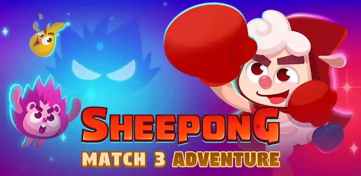 Sheepong : Match-3 Adventure — Android game banner
