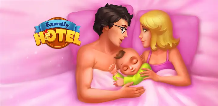 Family Hotel: love & match-3 — Android game banner