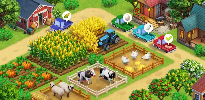 Spring Valley: Juego de Granja — Android game banner