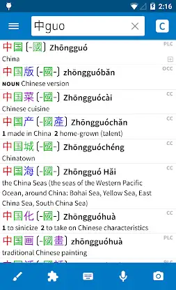Pleco Chinese Dictionary screenshot 1