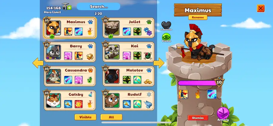 Castle Cats - Idle Hero RPG screenshot 7