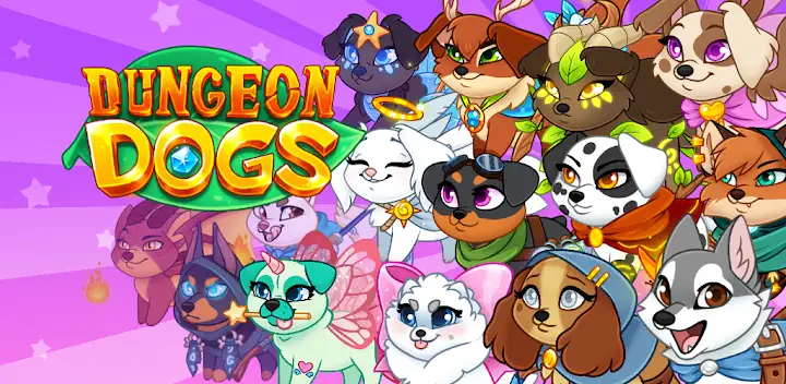 Dungeon Dogs - Idle RPG — Android game banner