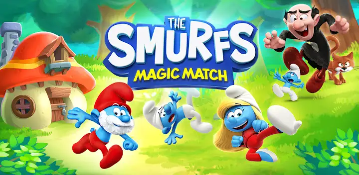 Smurfs Magic Match — Android game banner