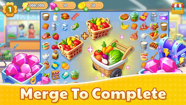 Supermarket Affairs - Merge screenshot 2
