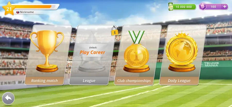 Tennis Mania Mobile screenshot 3