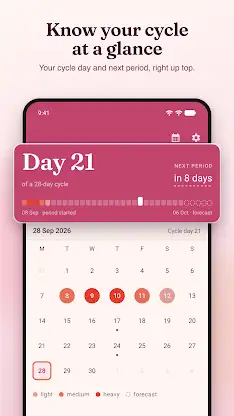 Simple Period tracker screenshot 1