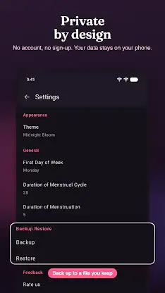 Simple Period tracker screenshot 4