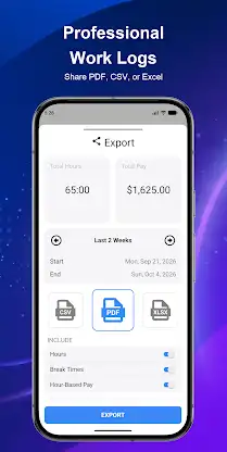Work Hours Tracker screenshot 3