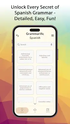 Grammarific: Spanish Grammar screenshot 2
