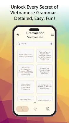 Grammarific Vietnamese Grammar screenshot 2