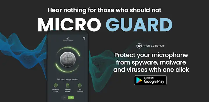 Micro Guard Microphone Blocker — Android app banner