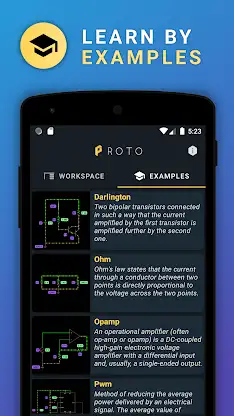 PROTO - circuit simulator screenshot 2