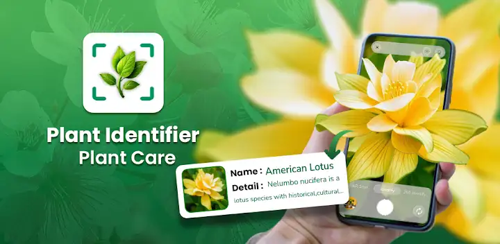 Plant Identifier & Plant Care — Android app banner
