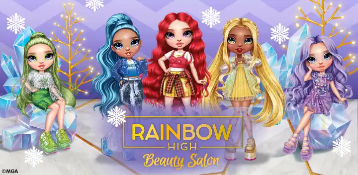 Rainbow High: Beauty Salon — Android game banner