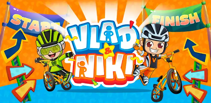 Vlad & Niki: Kids Bike Racing — Android game banner