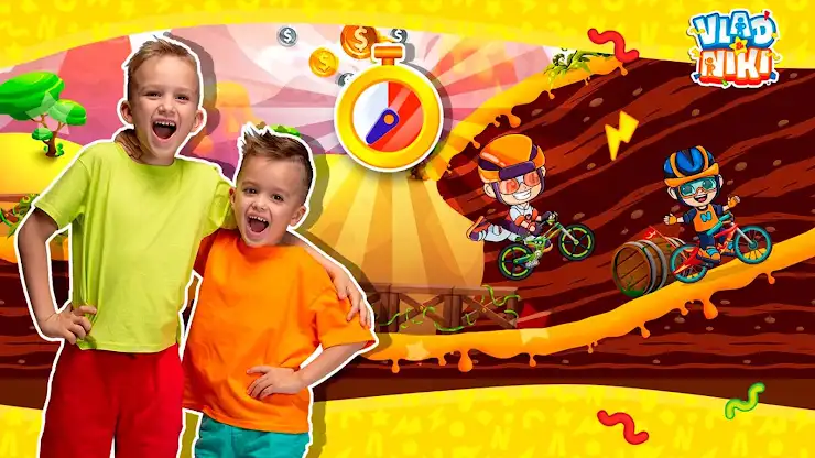 Vlad & Niki: Kids Bike Racing screenshot 4