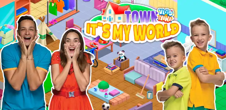 Vlad&Niki Town. It's my World — Android game banner