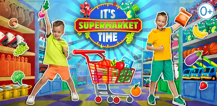 Vlad & Niki Supermarket game — Android game banner