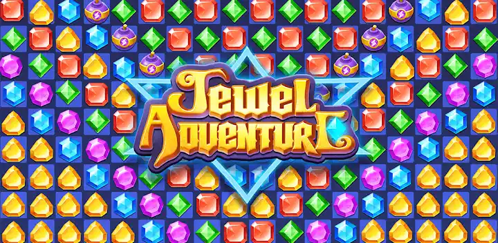 Jewels Adventure Match Blast — Android game banner
