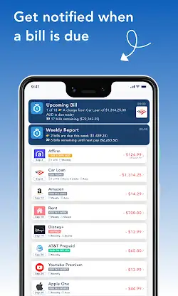 BillOut - Bill Organizer screenshot 1
