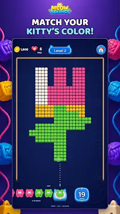 Meow Bounce: Yarn Flow screenshot 2