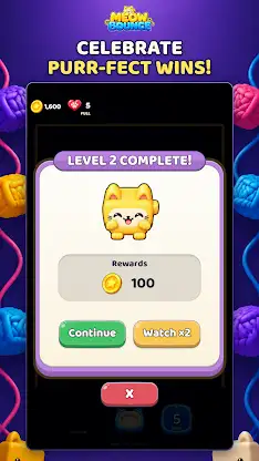 Meow Bounce: Yarn Flow screenshot 5
