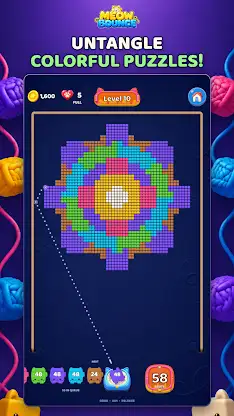 Meow Bounce: Yarn Flow screenshot 4