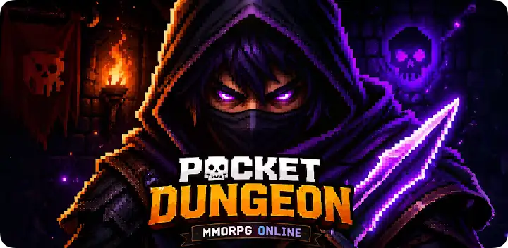 Pocket Dungeon Online: RPG — Android game banner