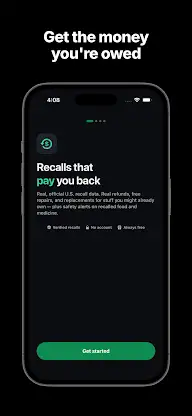 FreeRecall: Recall Refunds screenshot 1