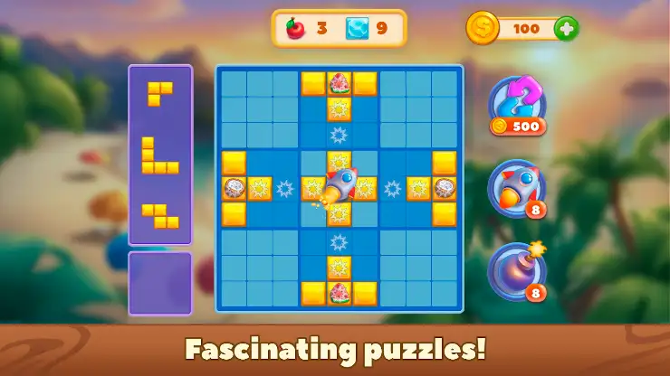 Block Puzzle Tropical Story screenshot 4