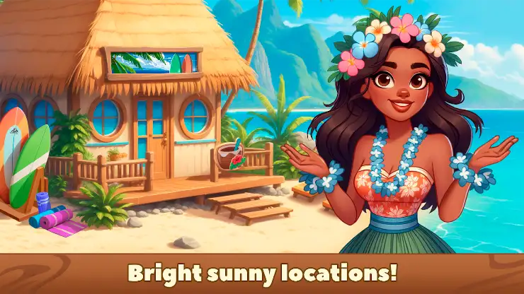 Block Puzzle Tropical Story screenshot 1