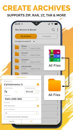 Zip RAR - File Compressor screenshot 2